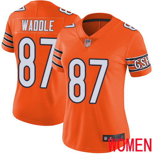 Chicago Bears Limited Orange Women Tom Waddle Alternate Jersey NFL Football 87 Vapor Untouchable